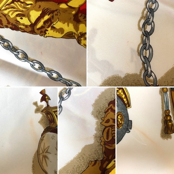 Authentic Vintage Hermes Silk Scarf - 90cm - Musee with Original Hermes Envelop - Picture 14 of 15